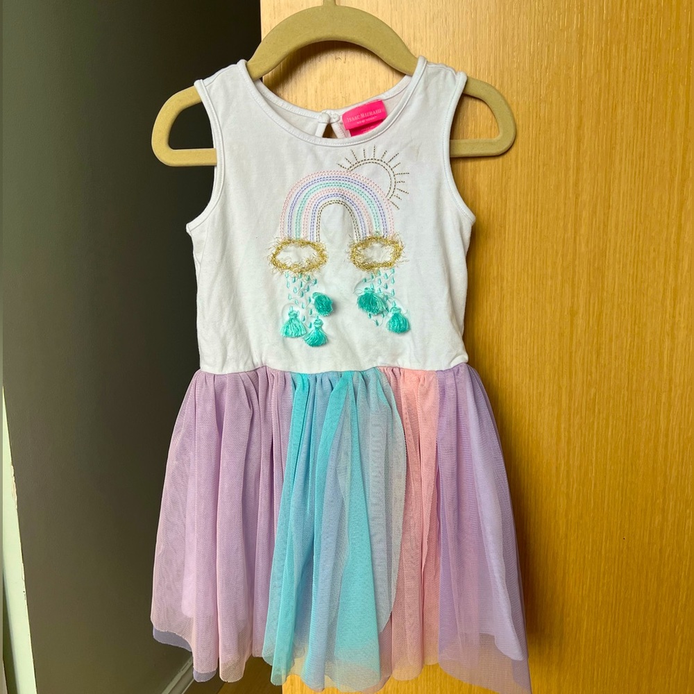 Isaac Mizrahi girls dress with tulle skirt size 3T